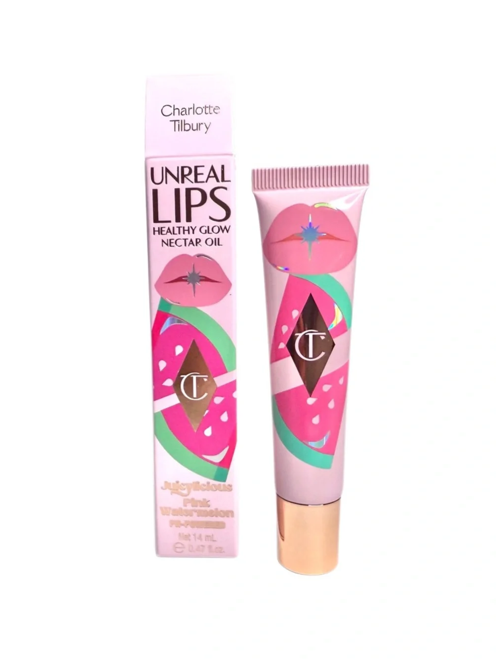 Charlotte Tilbury Unreal Lips Healthy Glow Nectar Oil (Pink Watermelon)